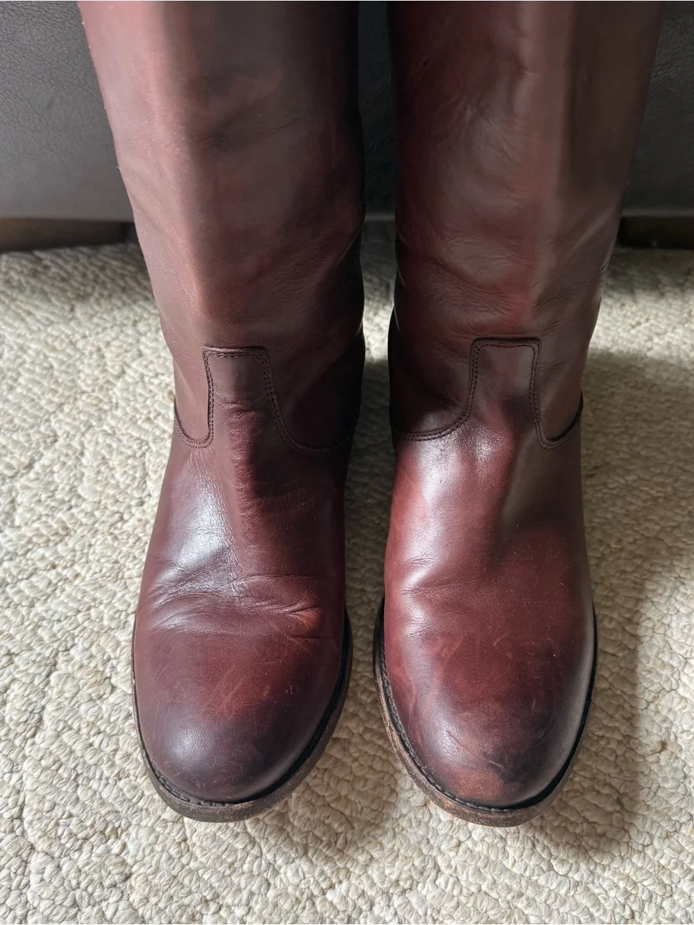 Frye Melissa Button Back Leather Boots sz 8
